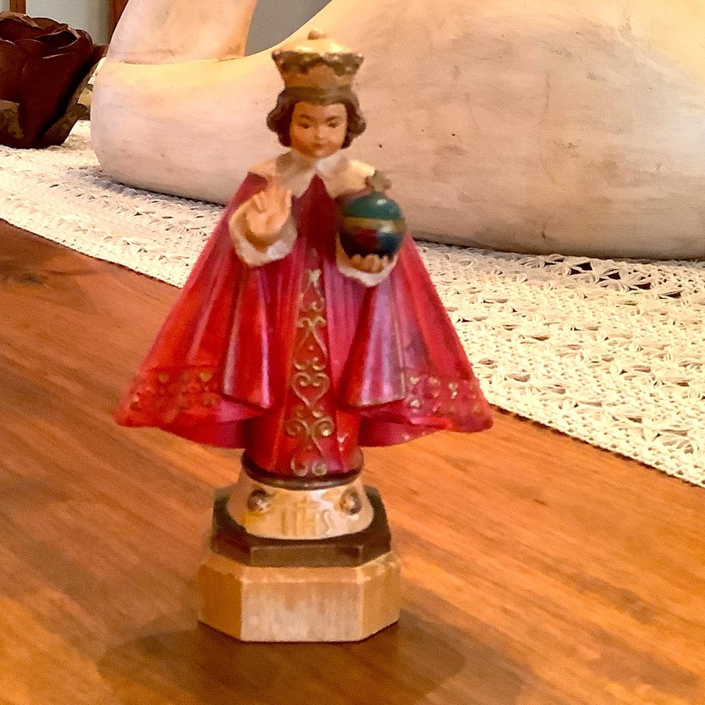 Vintage Toriart wooden infant of Prague